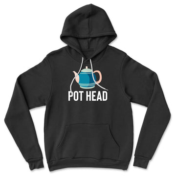 Pot Head Hoodie in Black color